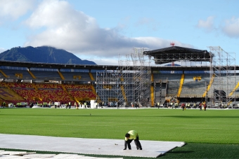 Gramilla del estadio El Campín