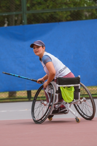 tenista en silla de ruedas del Equipo Bogotá