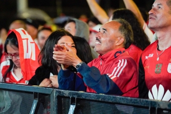 Final del fútbol colombiano en el parque Simón Bolívar