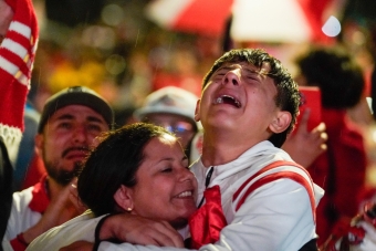 Final del fútbol colombiano en el parque Simón Bolívar