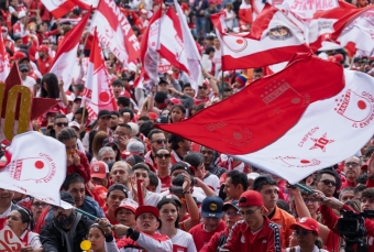Bogotá celebró la décima estrella de Independiente Santa Fe en el parque Simón Bolívar