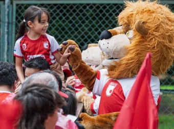 Bogotá celebró la décima estrella de Independiente Santa Fe en el parque Simón Bolívar