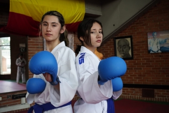 Pablo Ríos entrenando a los jóvenes talentos de Bogotá