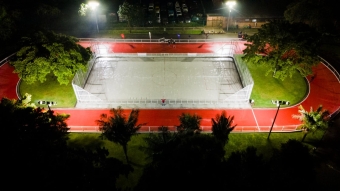 Entrega de obras de mantenimiento, adecuación e iluminación en cuatro pistas de patinaje de la ciudad