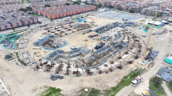 Avance en la construcción del nuevo Velódromo Gibraltar