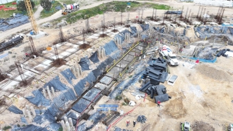 Avance en la construcción del nuevo Velódromo Gibraltar