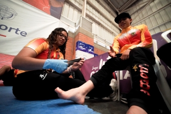 Lucha libre y bádminton distritales se lucen en Palmira