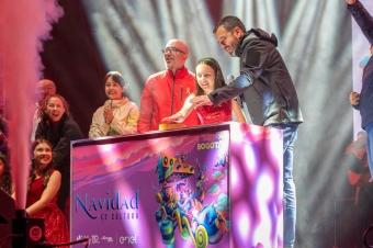 Bogotá encendió la Navidad en el Parque Metropolitano El Tunal