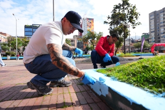 El IDRD transformó el Parque de los Hippies con una jornada de voluntariado, cultura ciudadana y embellecimiento