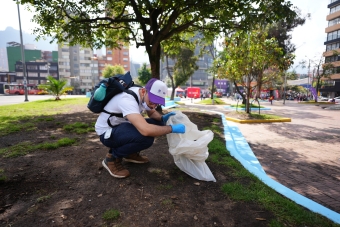 El IDRD transformó el Parque de los Hippies con una jornada de voluntariado, cultura ciudadana y embellecimiento