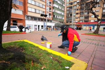 El IDRD transformó el Parque de los Hippies con una jornada de voluntariado, cultura ciudadana y embellecimiento