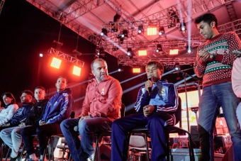 Proyección del capítulo final del reality Sueños de Cancha