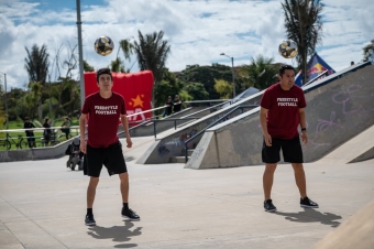 Red Bull Rodando encendió Bogotá: Dhers, las Villegas, Rincón y Caicedo llevaron el freestyle al límite