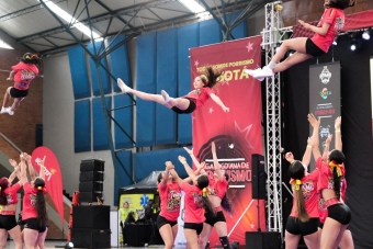 Equipo Bogotá en el II Campeonato Distrital de Porrismo 