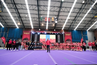 Equipo Bogotá en el II Campeonato Distrital de Porrismo 