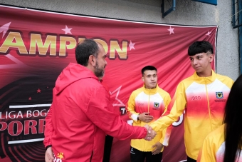 Equipo Bogotá en el II Campeonato Distrital de Porrismo 