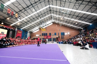 Equipo Bogotá en el II Campeonato Distrital de Porrismo 