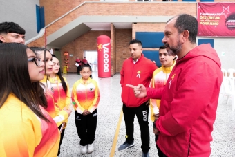 Equipo Bogotá en el II Campeonato Distrital de Porrismo 