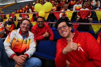 Los entrenadores del Equipo Bogotá tuvieron la celebración de su día en el Palacio de los Deportes