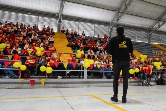 Los entrenadores del Equipo Bogotá tuvieron la celebración de su día en el Palacio de los Deportes