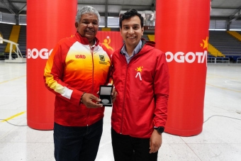 Los entrenadores del Equipo Bogotá tuvieron la celebración de su día en el Palacio de los Deportes