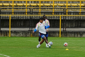 La Selección Colombia entrena en una de las mejores canchas del país