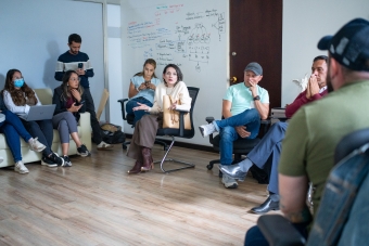 Mesa de trabajo con las ligas deportivas