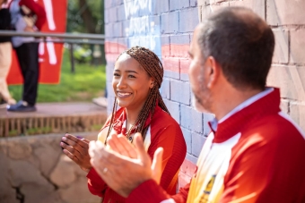 Bogotá rindió homenaje a Valeria Arboleda con un mural en el Parque Polideportivo Las Cruces