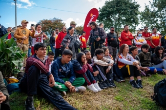 Bogotá rindió homenaje a Valeria Arboleda con un mural en el Parque Polideportivo Las Cruces