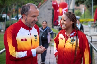 Bogotá rindió homenaje a Valeria Arboleda con un mural en el Parque Polideportivo Las Cruces