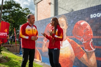 Bogotá rindió homenaje a Valeria Arboleda con un mural en el Parque Polideportivo Las Cruces