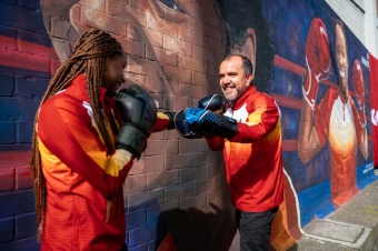 Bogotá rindió homenaje a Valeria Arboleda con un mural en el Parque Polideportivo Las Cruces