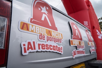 Ambulancia de parques en la localidad Rafael Uribe Uribe