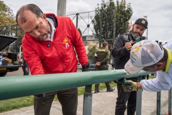 Ambulancia de parques en la localidad Rafael Uribe Uribe
