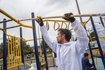 Ambulancia de parques en la localidad Rafael Uribe Uribe