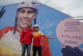 IDRD entregó mural en homenaje a Luis Rincón, referente bogotano