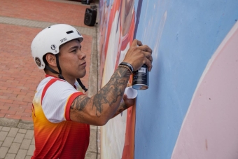IDRD entregó mural en homenaje a Luis Rincón, referente bogotano