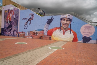 IDRD entregó mural en homenaje a Luis Rincón, referente bogotano