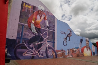 IDRD entregó mural en homenaje a Luis Rincón, referente bogotano