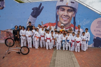 IDRD entregó mural en homenaje a Luis Rincón, referente bogotano