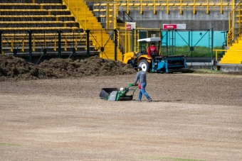 IDRD adelanta mantenimiento especializado de la grama del estadio Metropolitano de Techo