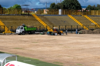 IDRD adelanta mantenimiento especializado de la grama del estadio Metropolitano de Techo