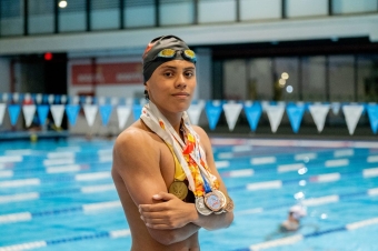 Natación con aletas en CEFE Tunal