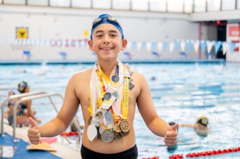 Natación con aletas en CEFE Tunal