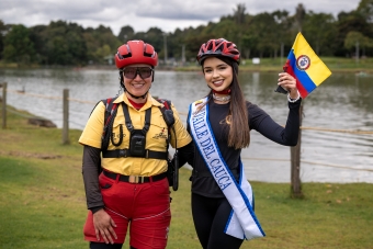 IDRD y Miss Mundo Colombia pedalearon por el bienestar y el liderazgo de las mujeres