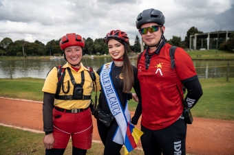 IDRD y Miss Mundo Colombia pedalearon por el bienestar y el liderazgo de las mujeres
