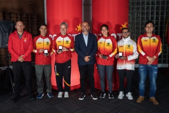 Medallistas de los Juegos Centroamericanos y del Caribe fueron homenajeados por el IDRD