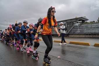 1.320 patinadores hicieron historia en Bogotá y rodaron por Colombia