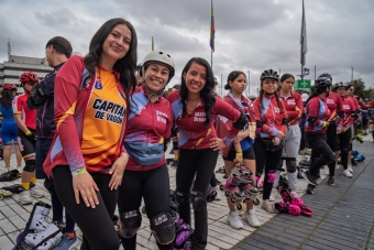 1.320 patinadores hicieron historia en Bogotá y rodaron por Colombia