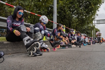 1.320 patinadores hicieron historia en Bogotá y rodaron por Colombia